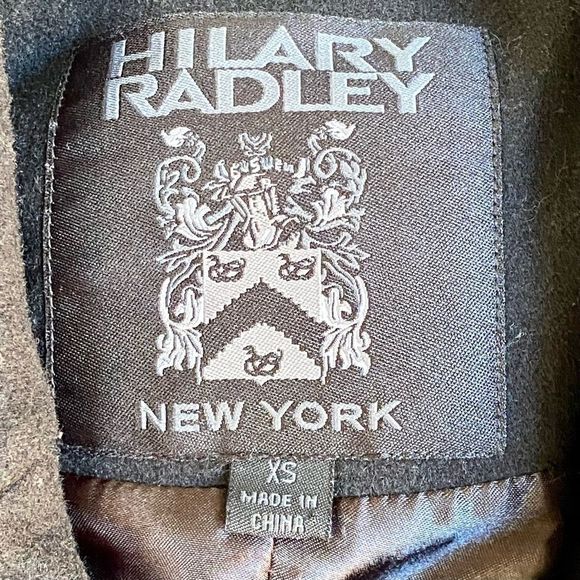 Hilary Radley New York Black Wool Blend Poncho Cape Jacket Size XS - Picture 2 of 10